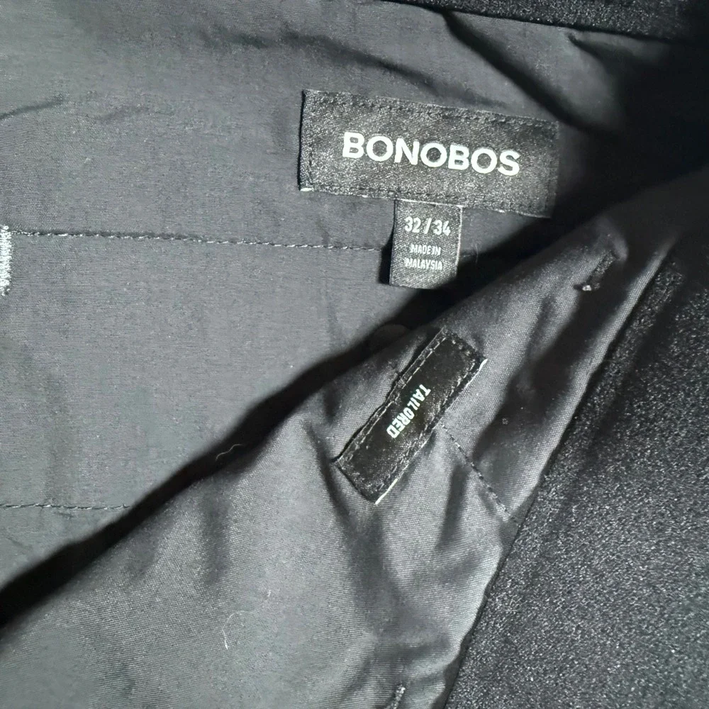 Bonobos Mens Tech Chino Slim Pant Charcoal Grey 32x34 (Fits 33x31) - Picture 8 of 16